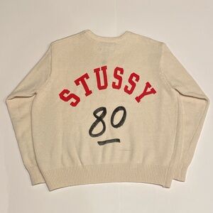 STUSSY KNITTED BEIGE SWEATER (XL)